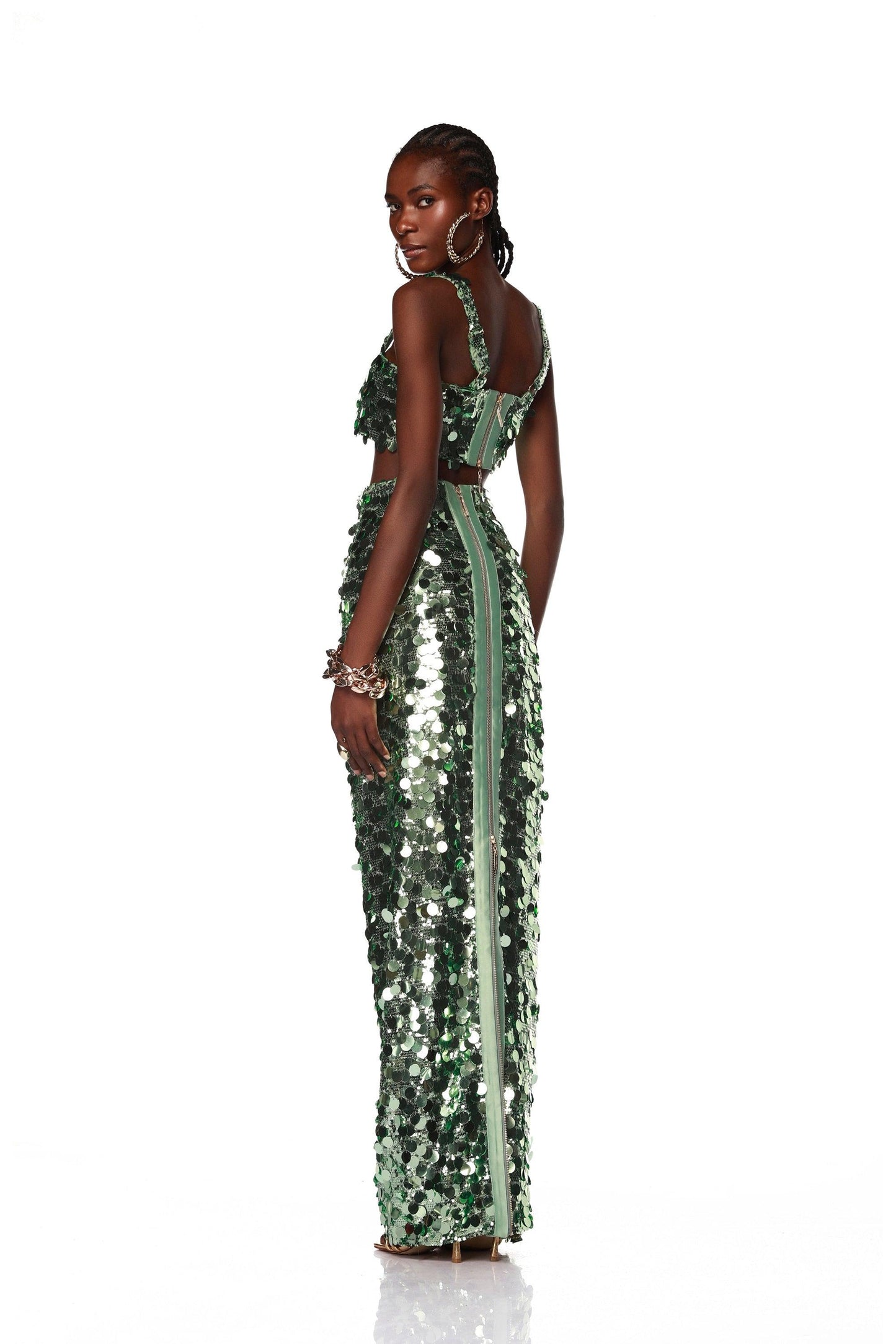 Farah Green Skirt - Pre Order - BRONX AND BANCO
