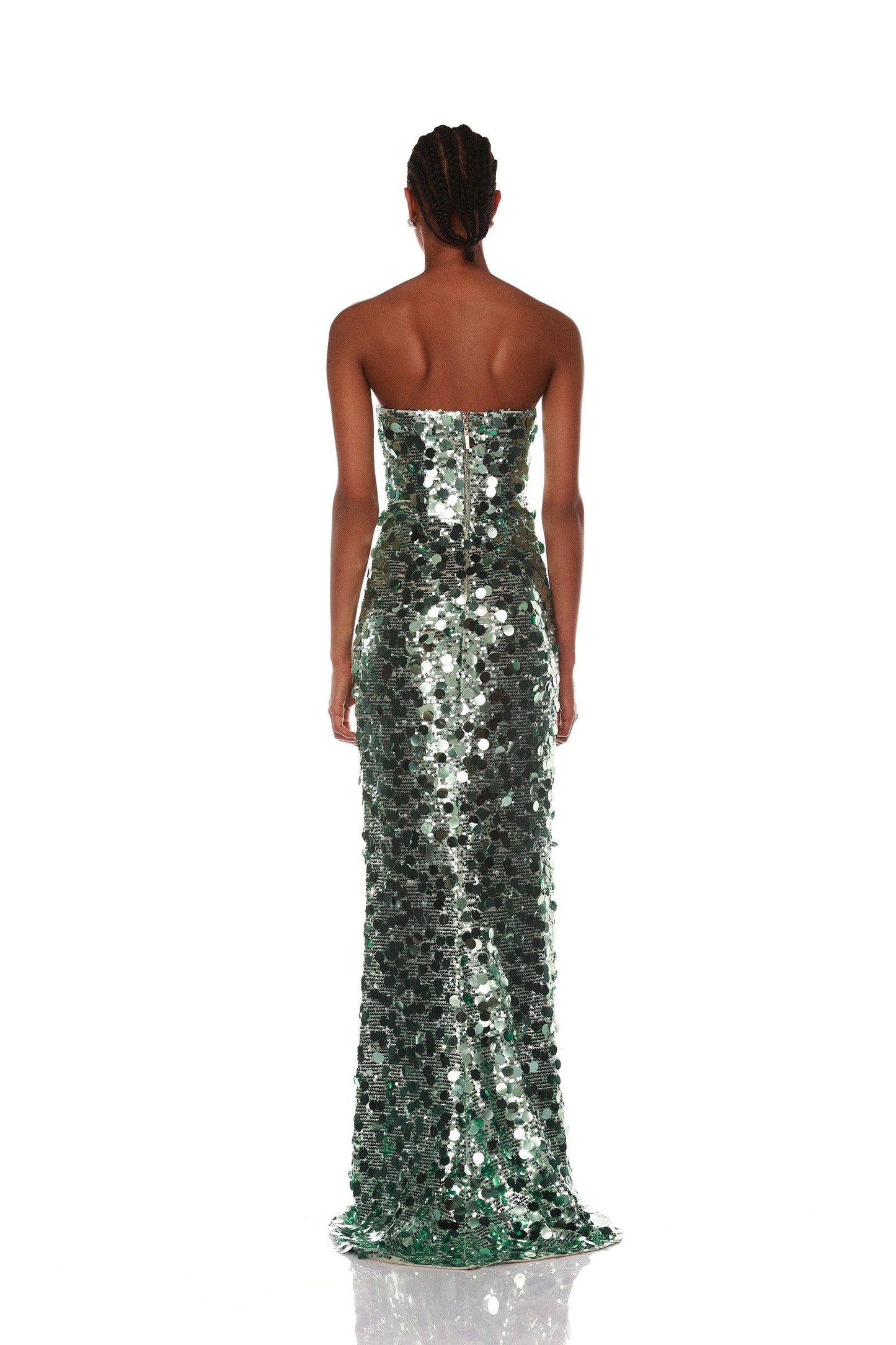 Farah Strapless Green Gown - Pre Order - BRONX AND BANCO