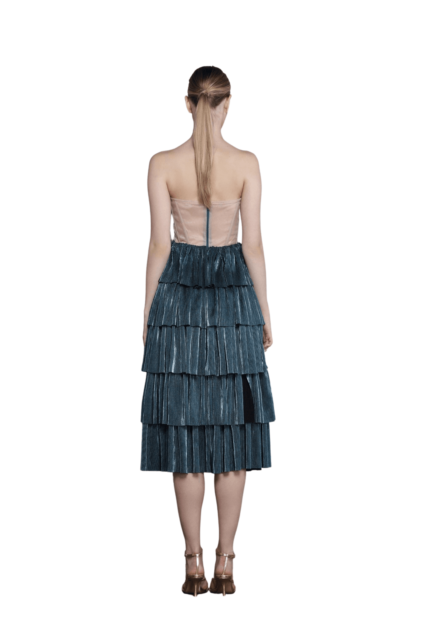 Florence Teal Midi Dress