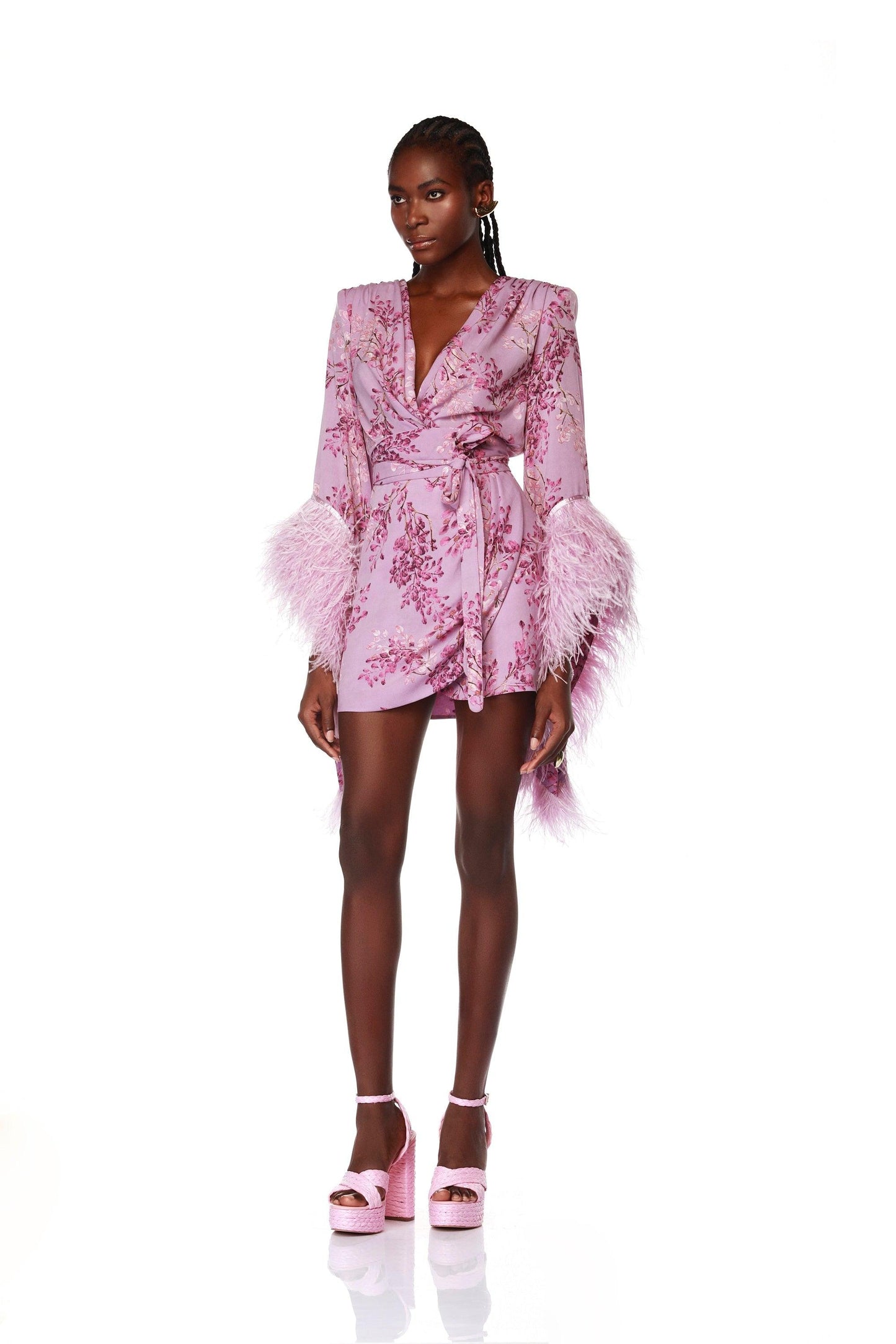 Geisha Lilac Mini Dress - Pre Order