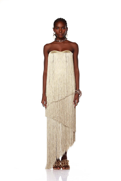 Adisa Strapless Gold Gown - Pre Order - BRONX AND BANCO