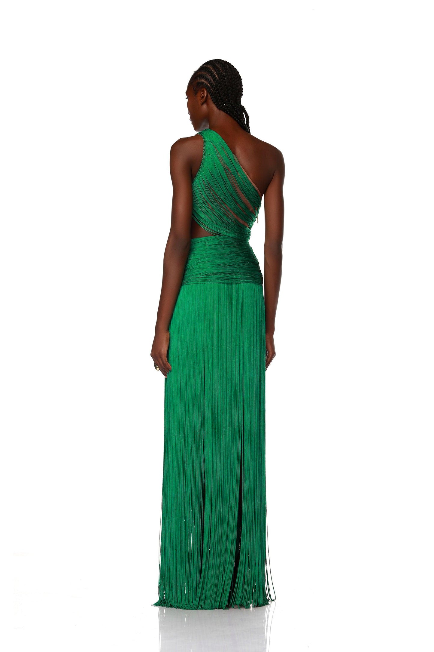 Jafari Sierra Green Sleeveless Gown - Pre Order - BRONX AND BANCO
