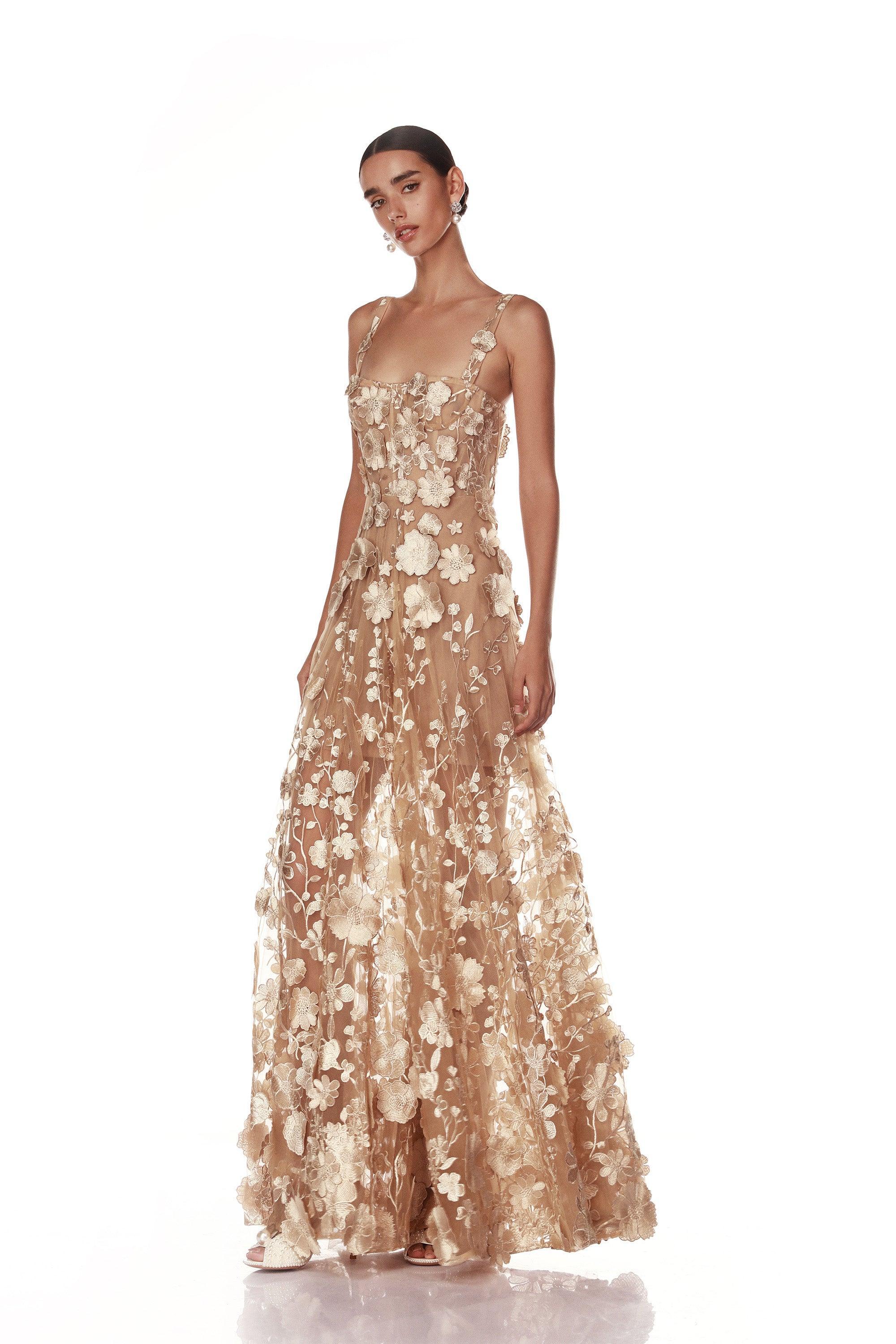 Jasmine Gold Gown - Pre Order - BRONX AND BANCO