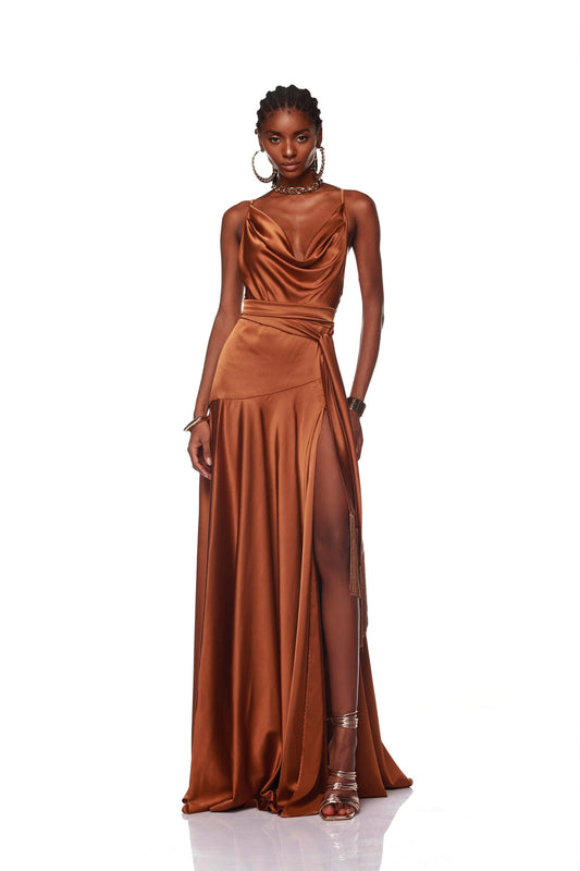 Leo Copper Gown