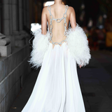 Zuri White Cutout Gown