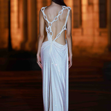Morocco Sleeveless Cutout Diamond Gown