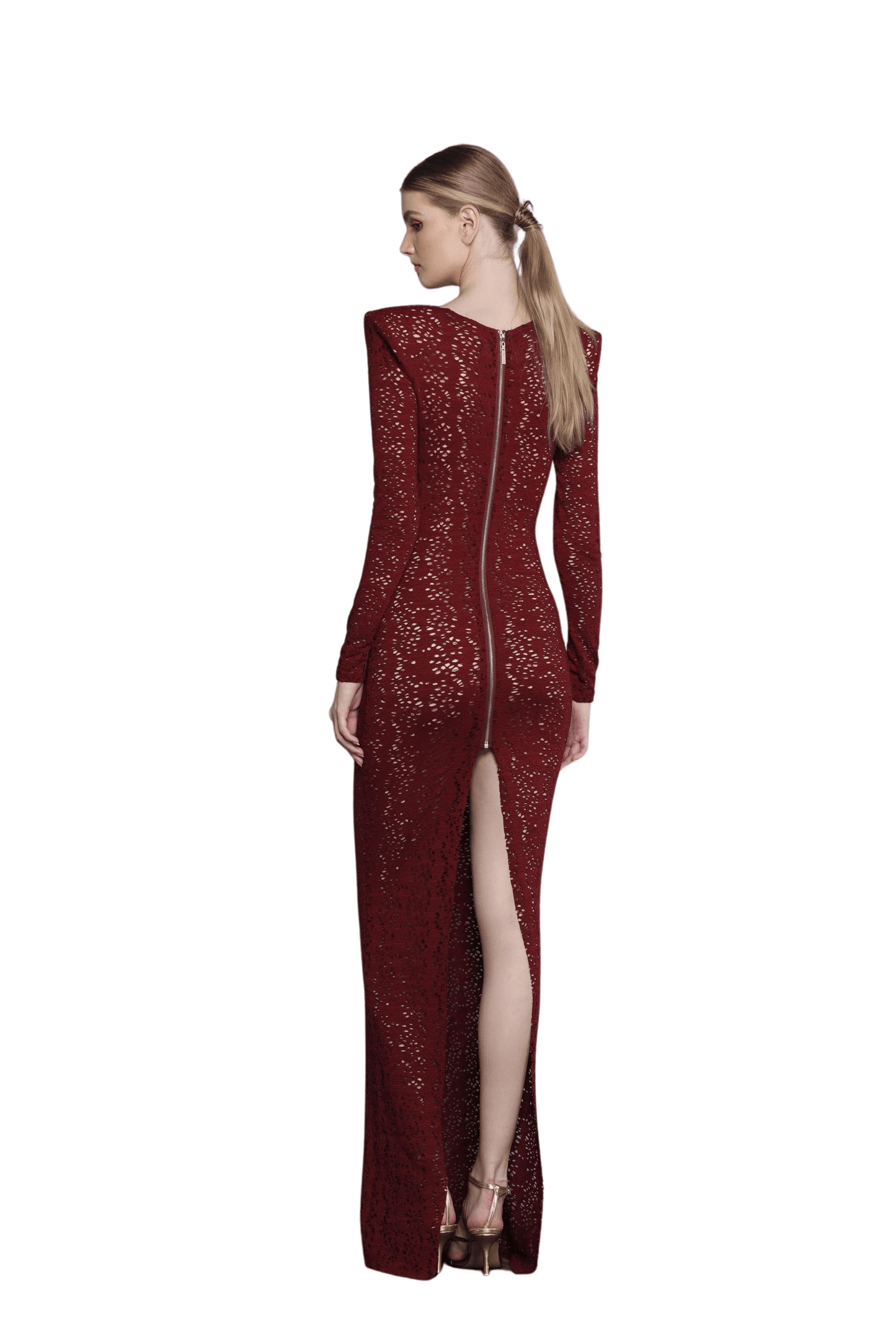 Mayan Maroon Maxi Dress
