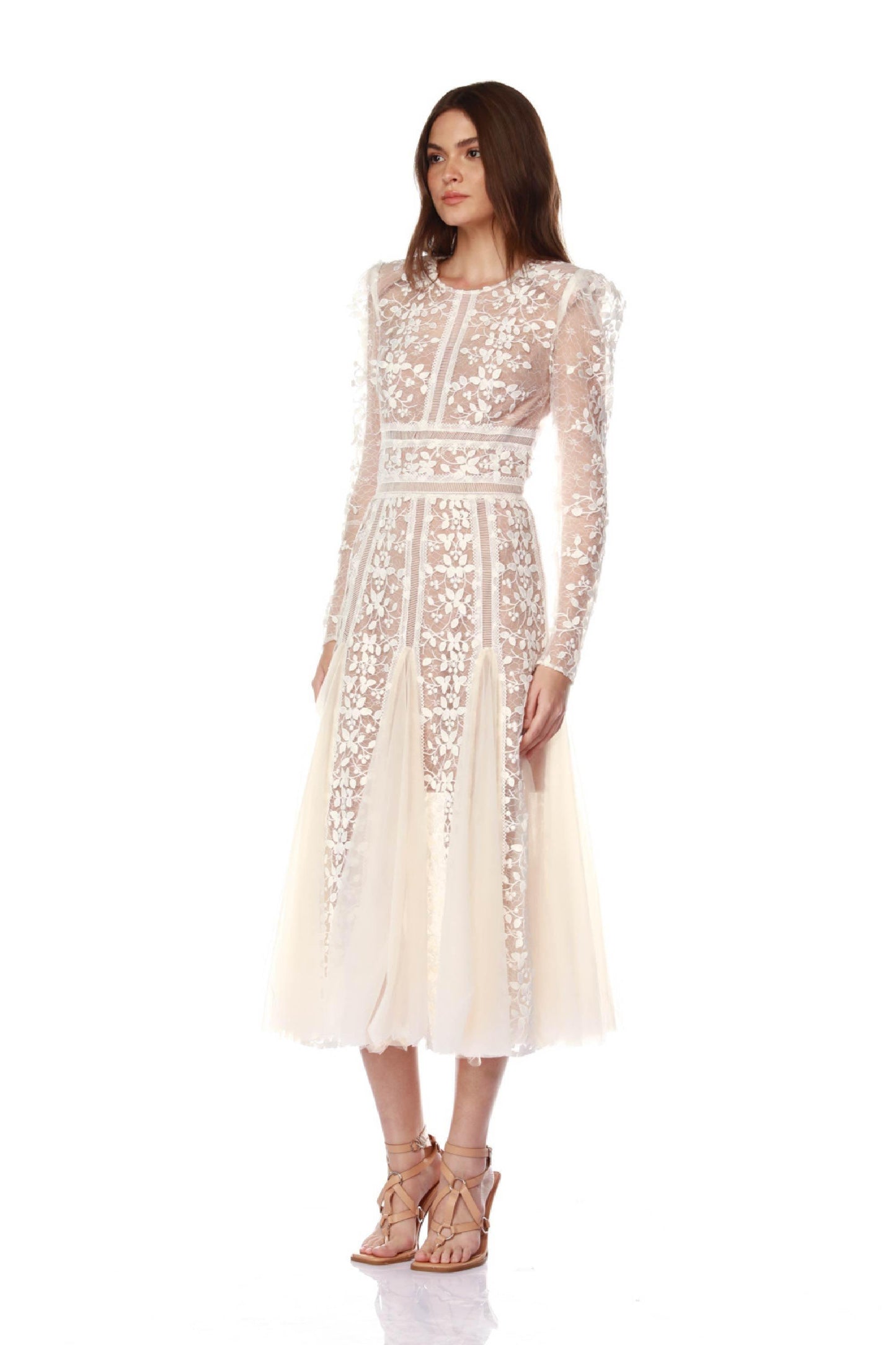 Megan Bridal Midi Dress
