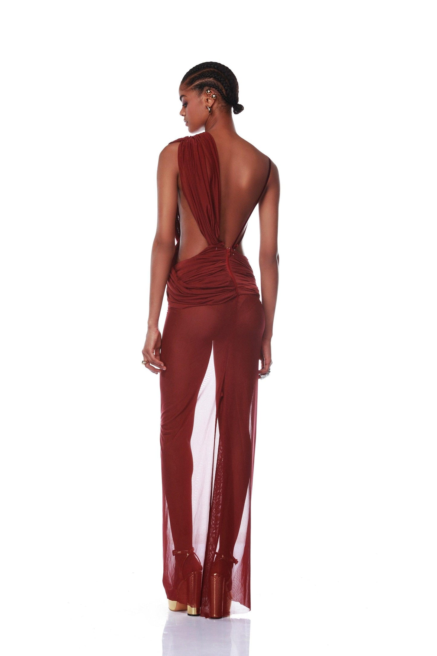 Natalia Maroon Gown - Pre Order