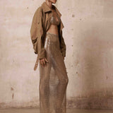 Nomad Embellished Set + Oasis Eco Suede Jacket