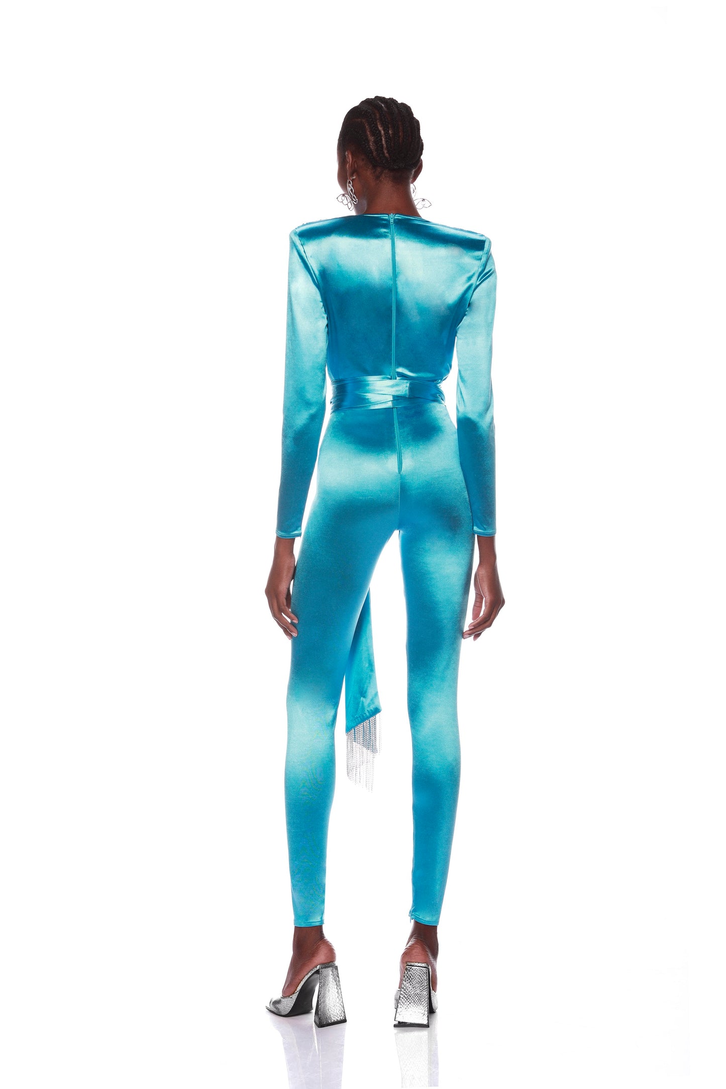 Stella Blue Long Sleeve Jumpsuit - Pre Order