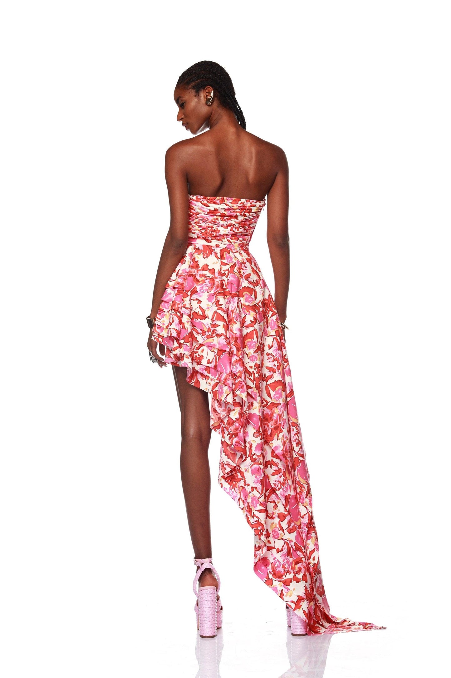 Tulum Pink Floral Gown - Pre Order