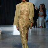 Tunisa Crochet Halter Dress