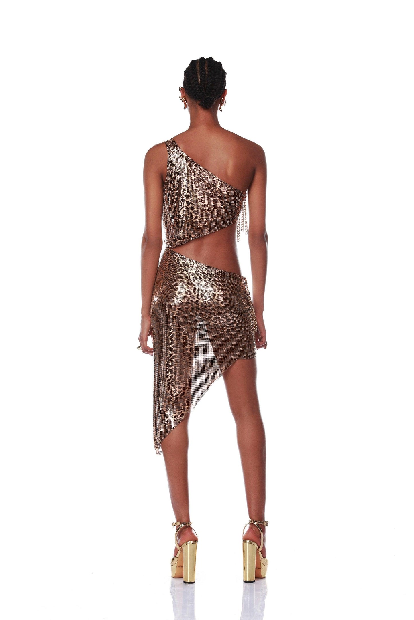 Xenia Leopard One Shoulder