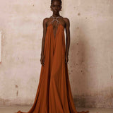 Zuri Halterneck Cutout Dress