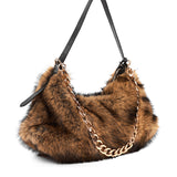 Faux Fur Iman Shoulder Bag