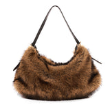 Faux Fur Iman Shoulder Bag