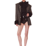 Kacey Gold Sequin Blazer