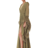 Geisha Sage Maxi Dress