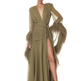 Geisha Sage Maxi Dress