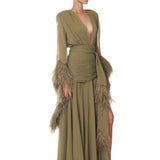 Geisha Sage Maxi Dress