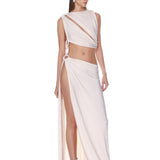 Morocco Sleeveless Cutout Diamond Gown