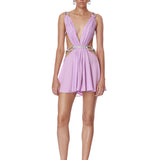 Brielle Diamond Lilac Mini Dress