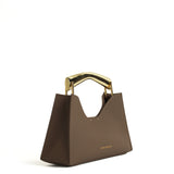 Poline Mini Bag in Cocoa Pebbled Leather