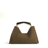 Poline Midi Bag in Cocoa Suede