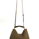 Poline Midi Bag in Cocoa Suede