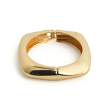 Sculpted Gold Hinge Bracelet