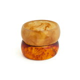 Umber Resin Bangle Set