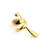 Liquid Metal Gold Ear Cuff