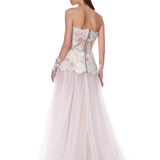 Paris Maraya Blanc Lace Gown