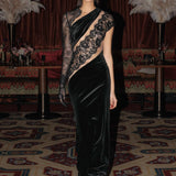 Cobra One Shoulder Gown