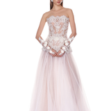 Paris Maraya Blanc Lace Gown