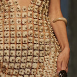 Molten Gold Round Large Ring