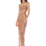 Giselle Gold Maxi Dress