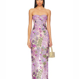 Dahlia Lilac Maxi Dress