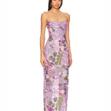 Dahlia Lilac Maxi Dress