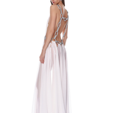 Zuri White Cutout Gown