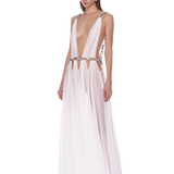 Zuri White Cutout Gown
