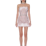 Fleur Blanc Mini Dress