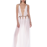 Zuri White Cutout Gown