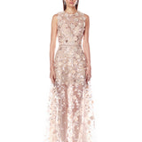 Arielle Floral Blush Gown