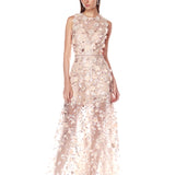 Arielle Floral Blush Gown
