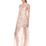 Arielle Floral Blush Gown