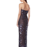 Dahlia Navy Strapless Maxi Dress - SAMPLE