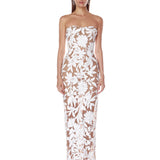 Dahlia White Maxi Dress