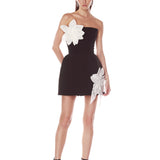 Jasmine Maraya Black & White Mini Dress